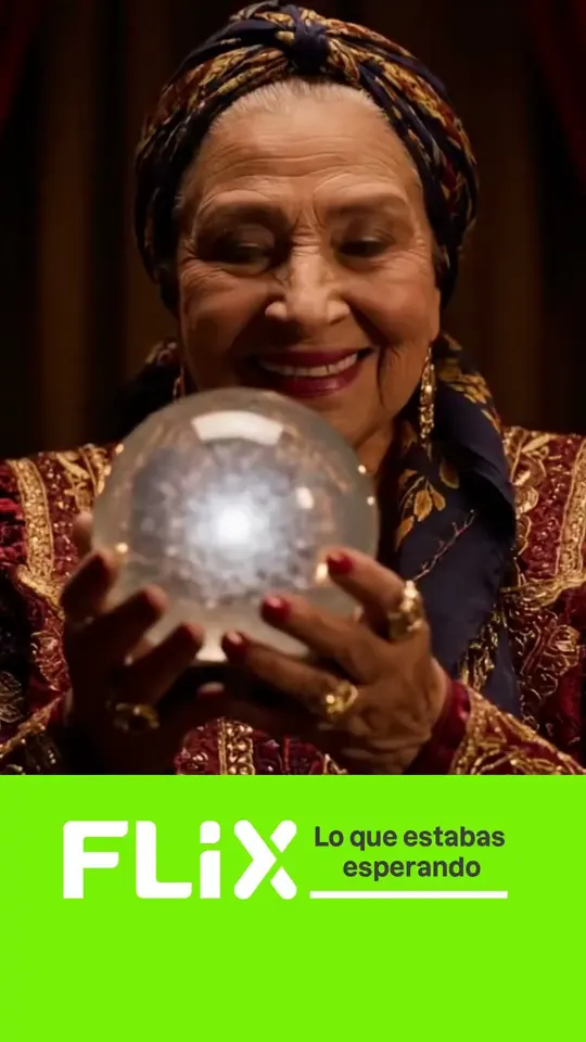 Video hecho con IA: la mujer que ve el futuro, para Flix